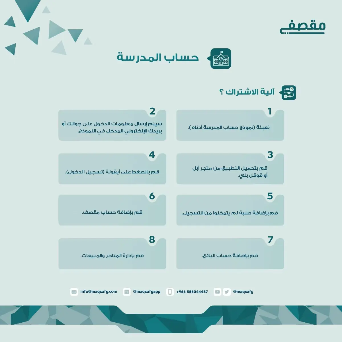 الية آشتراك المدرسة